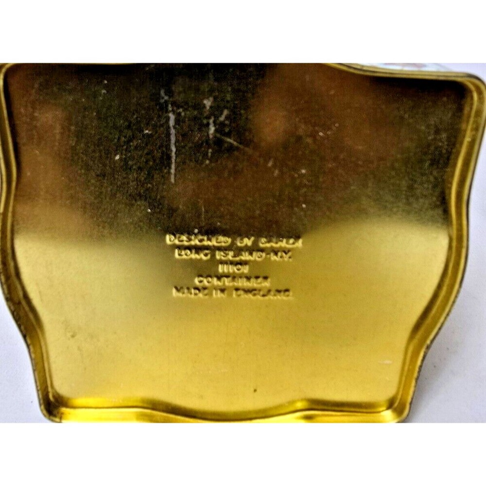 Vintage Daher Biscuit Tin Romance In The Forest Scene 4 1/2" - Picture 6 of 16